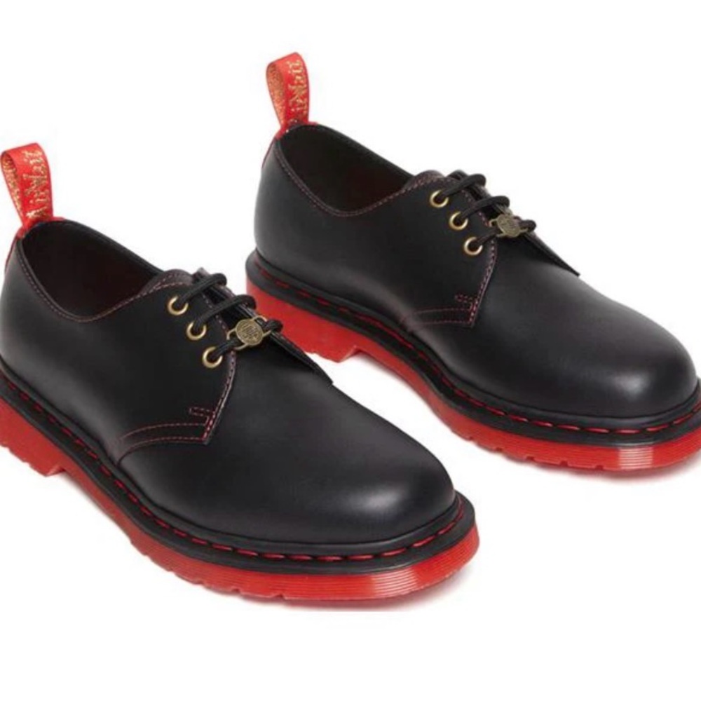 Dr. Martens Lunar New Year Black and Red 1461 Oxfords (Year of the Rabbit)
